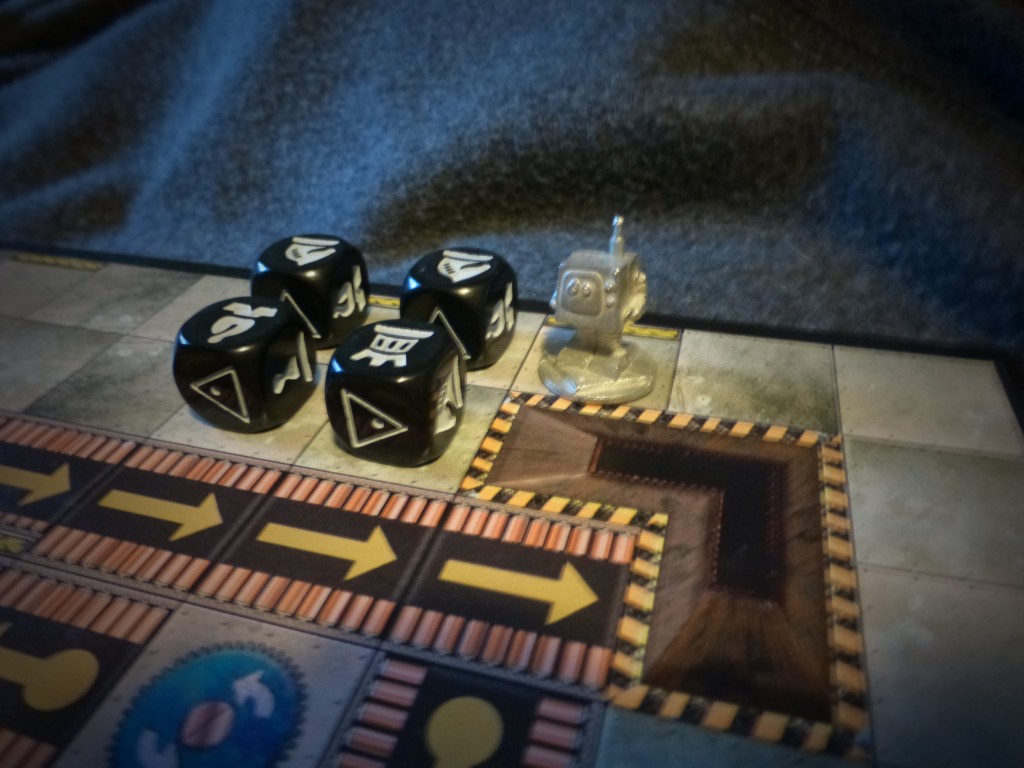 King Twonky and four chess dice pieces